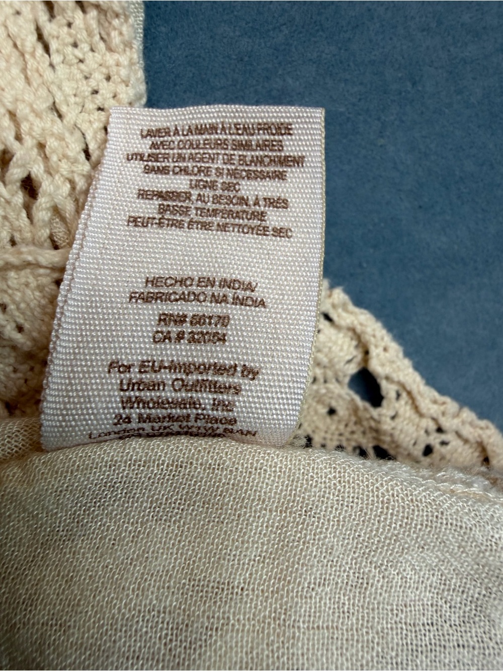 Free People Ivory Gauze Top with Delicate Knit - Picture 9 of 10
